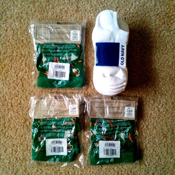 (3) Trunk/Brief & (6) Sock Bundle: Beer & Weiner.  3" Inseam.  Med.  Ankle.  New - Picture 3 of 9